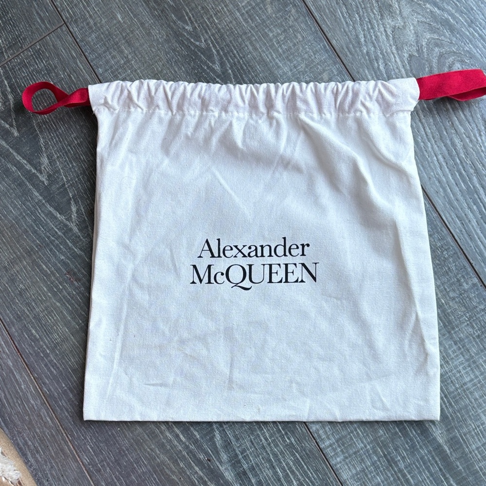 Alexander McQueen Cream Bag with Red Accents
